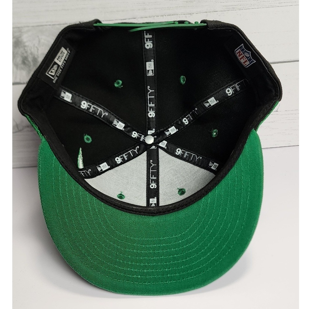 New Era 9FIFTY Philadelphia Eagles Snapback Hat Black Jagged NFL Cap OSFM - Picture 6 of 9